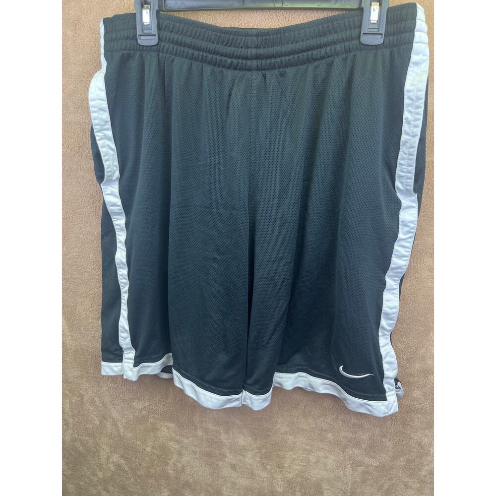 Nike Mesh Basketball Shorts Black/White Size Large